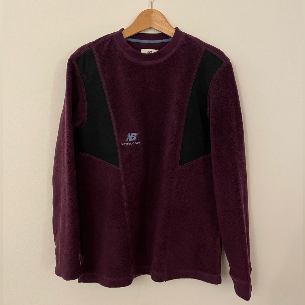 Aime Leon Dore x New Balance Panel Fleece Tee FW21 Potent Purple Size M